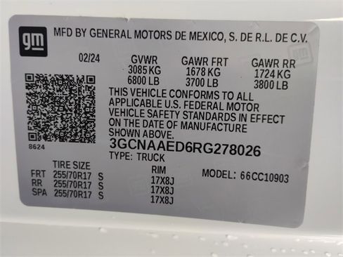 Used 2024 Chevrolet Silverado 1500 W/T w/ WT Fleet Convenience Package image 18