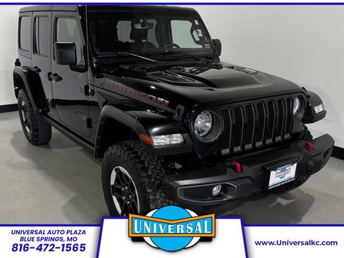 Used 2021 Jeep Wrangler Unlimited Rubicon w/ Uconnect 4C Nav & Sound Group AWD/4WD image 1