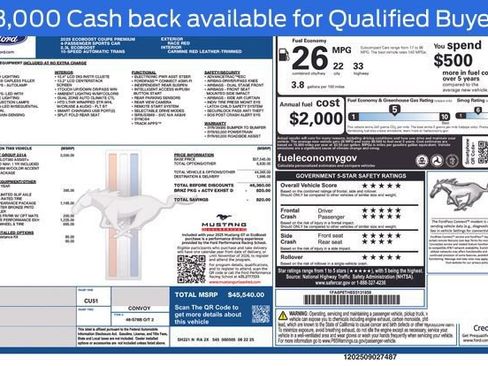 New 2025 Ford Mustang Premium image 8