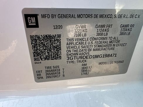 Certified 2021 GMC Sierra 1500 SLT w/ X31 Off-Road Package image 29