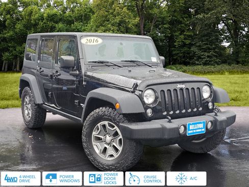 Used 2016 Jeep Wrangler Unlimited Rubicon w/ Connectivity Group AWD/4WD image 1