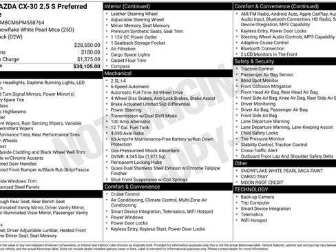 Used 2023 MAZDA CX-30 AWD 2.5 S w/ Preferred Package image 4