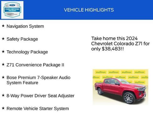 Used 2024 Chevrolet Colorado Z71 w/ Z71 Convenience Package 2 AWD/4WD image 18