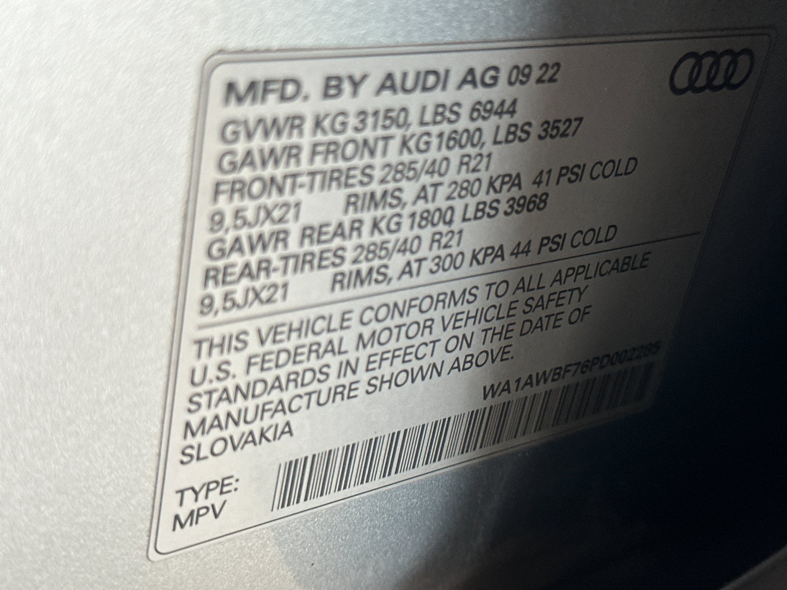 Used 2023 Audi SQ7 Premium Plus w/ Black Optic Package AWD/4WD image 28