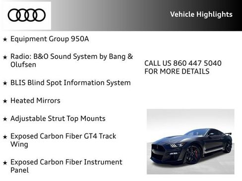 Used 2022 Ford Mustang Shelby GT500 w/ Carbon Fiber Track Pack RWD image 22