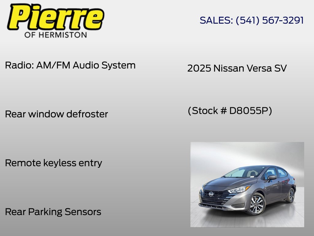 Used 2025 Nissan Versa SV FWD image 6