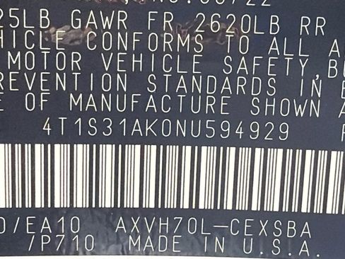 Used 2022 Toyota Camry SE w/ Audio Upgrade Package image 32