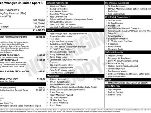 Used 2021 Jeep Wrangler Unlimited Sport image 2