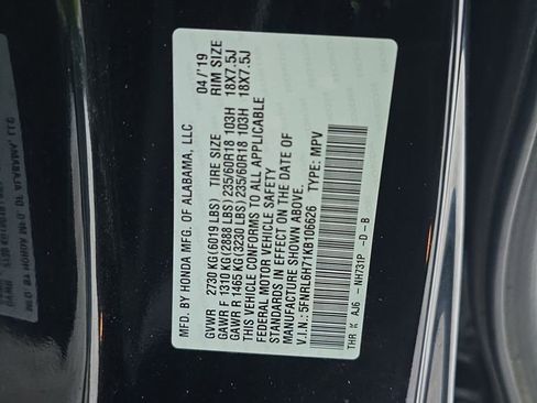 Used 2019 Honda Odyssey EX-L image 35