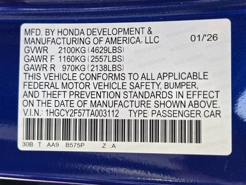 Certified 2026 Honda Accord Sport image 33