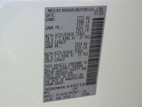 Used 2019 Nissan Pathfinder S image 29