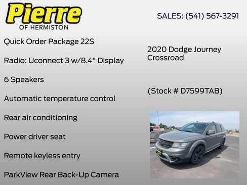 Used 2020 Dodge Journey Crossroad FWD image 3