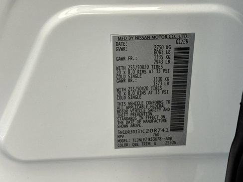 New 2026 Nissan Pathfinder Platinum w/ Cargo Package AWD/4WD image 28