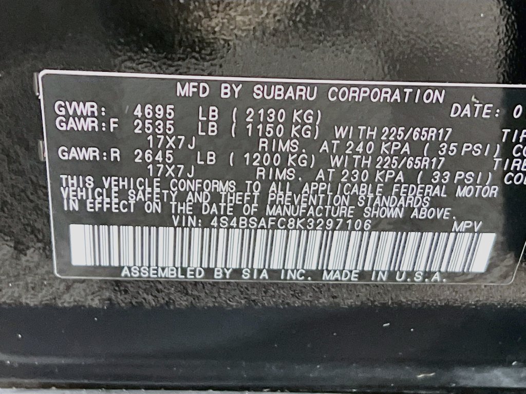 Used 2019 Subaru Outback 2.5i Premium AWD/4WD image 27
