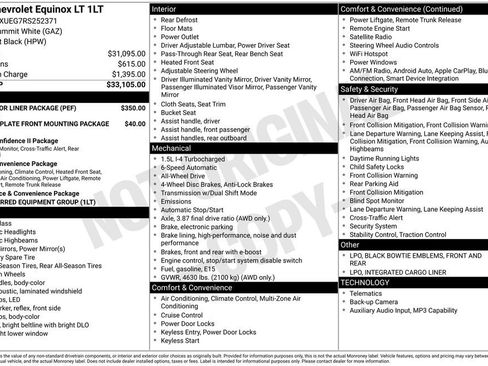 Used 2024 Chevrolet Equinox LT w/ LPO, Floor Liner Package AWD/4WD image 37