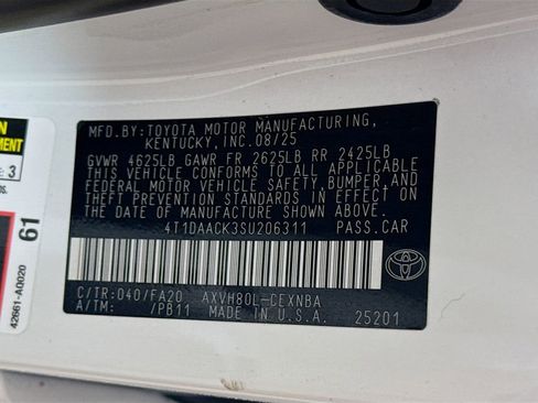 Certified 2025 Toyota Camry LE image 30