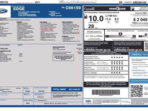 Used 2019 Ford Edge Titanium image 1