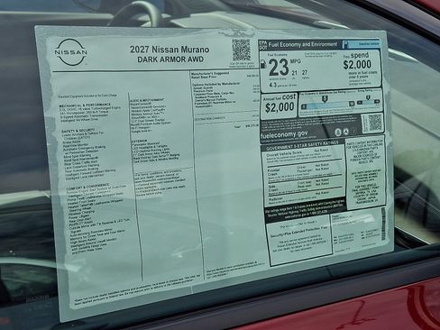 New 2027 Nissan Murano SL AWD/4WD image 7