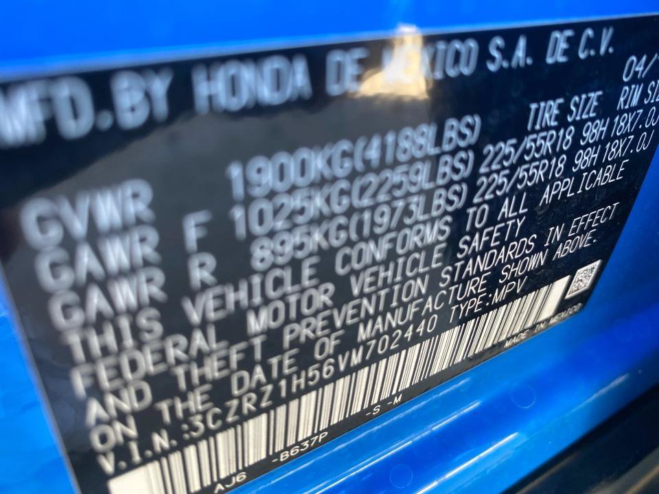 Certified 2027 Honda HR-V Sport image 35