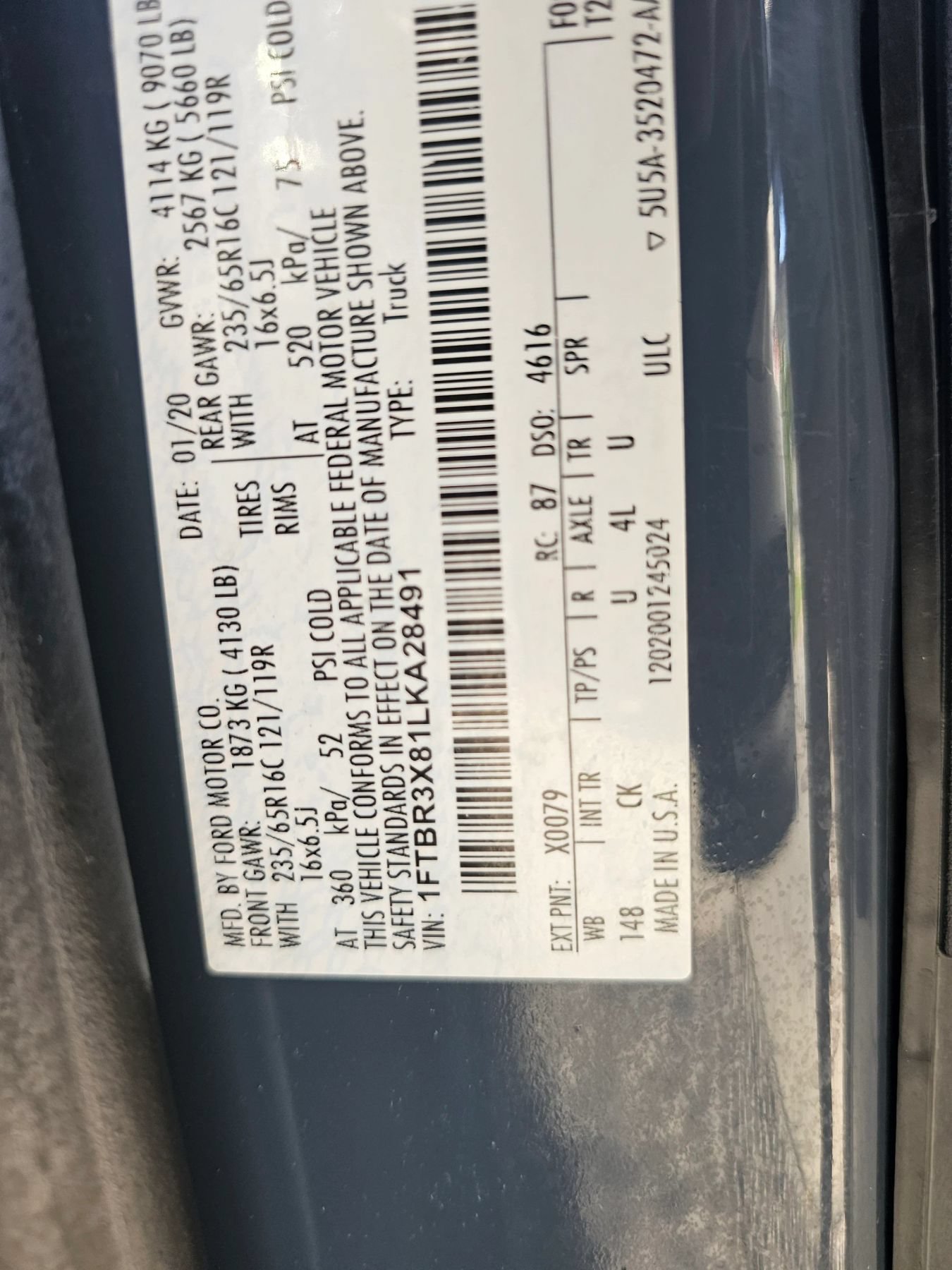 Used 2020 Ford Transit 250 148 High Roof Extended RWD image 29