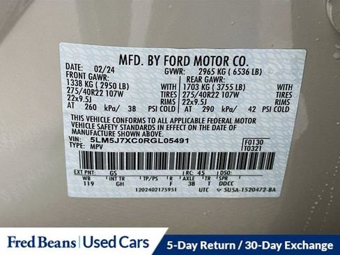 Used 2024 Lincoln Aviator Reserve w/ Equipment Group 201A AWD/4WD image 41