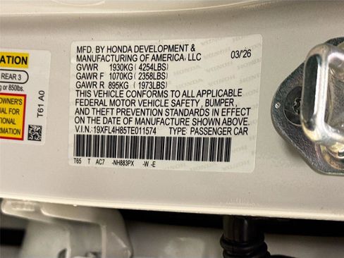 New 2026 Honda Civic Sport image 29