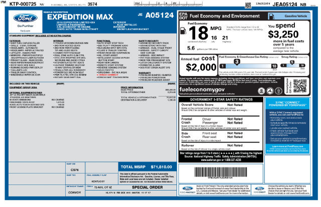 Used 2018 Ford Expedition Max Limited AWD/4WD image 48