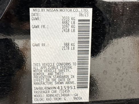 Used 2023 Nissan Altima 2.5 SV AWD/4WD image 12