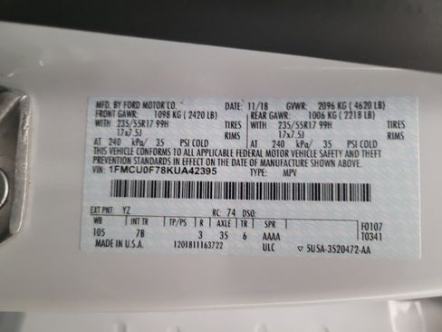 Used 2019 Ford Escape S FWD image 33