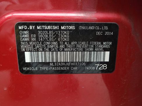 Used 2015 Mitsubishi Mirage DE image 33