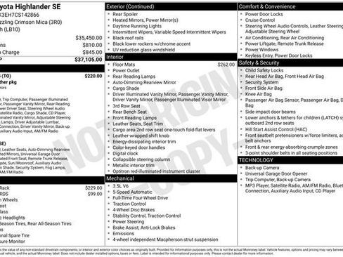 Used 2012 Toyota Highlander SE w/ Tow Pkg AWD/4WD image 14