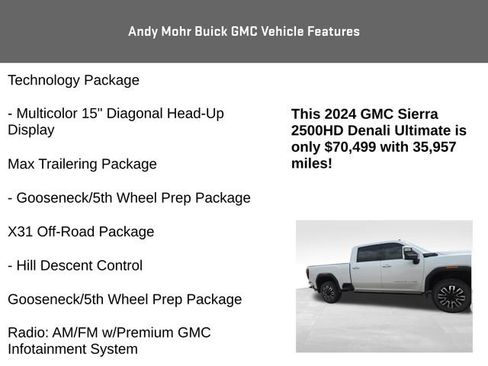 Used 2024 GMC Sierra 2500 Denali Ultimate w/ Max Trailering Package AWD/4WD image 8