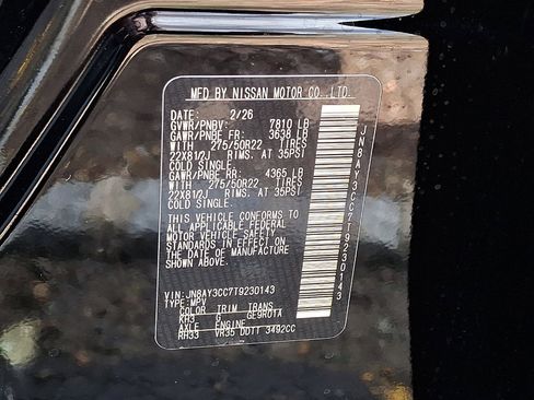 New 2026 Nissan Armada Platinum Reserve AWD/4WD image 10