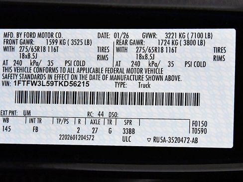 New 2026 Ford F150 XLT w/ Equipment Group 302A MID image 38