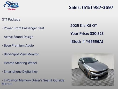 Used 2025 Kia K5 GT w/ GT1 Package FWD image 8