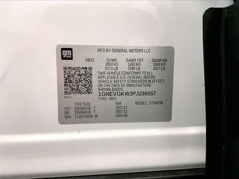 Used 2023 Chevrolet Traverse LT w/ LPO, Floor Liner Package AWD/4WD image 36