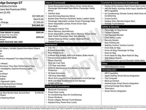 Used 2018 Dodge Durango GT w/ Blacktop Package RWD image 8