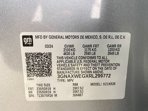 Certified 2024 Chevrolet Equinox RS w/ RS Leather Package AWD/4WD image 32