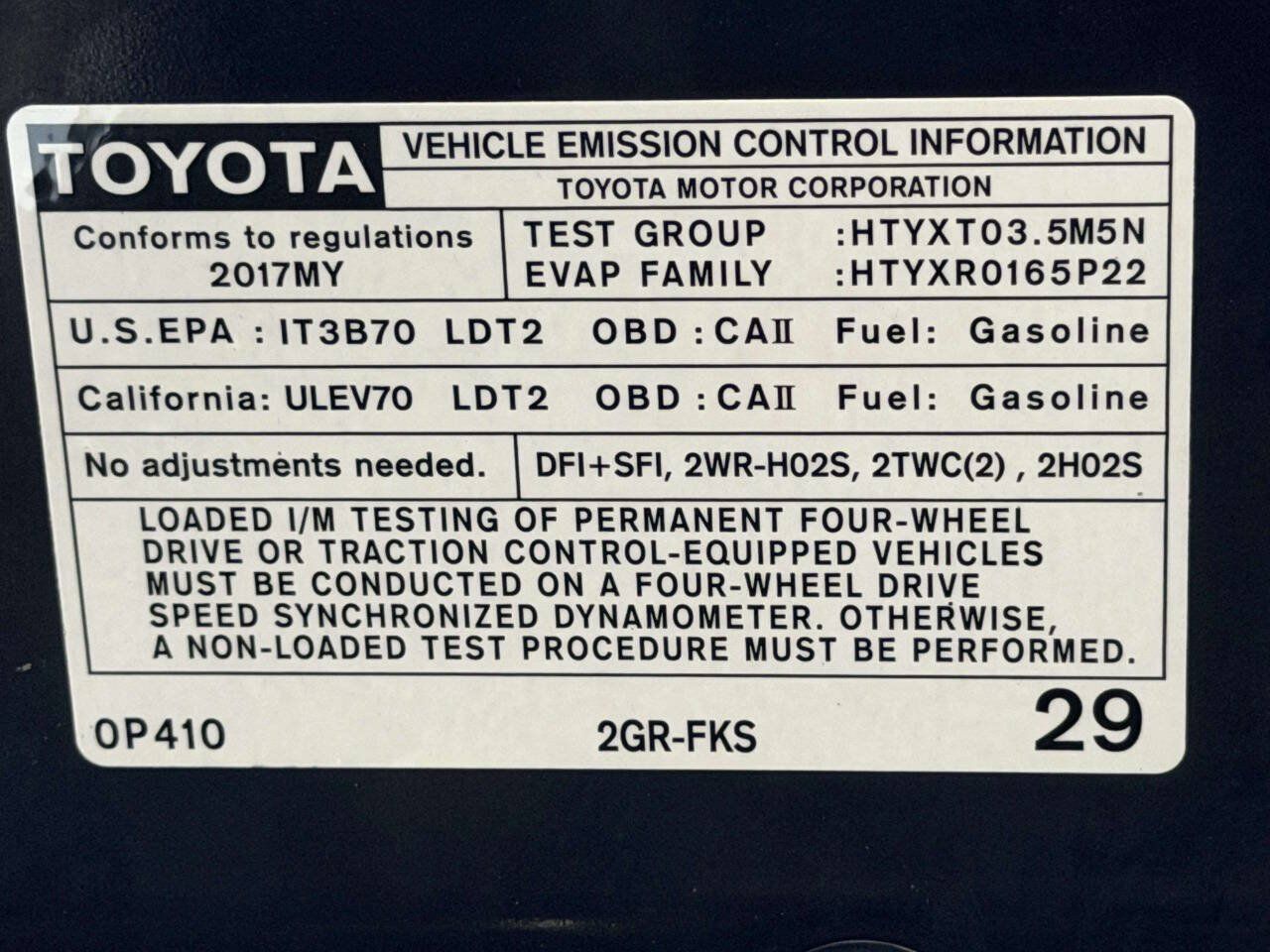 Used 2017 Toyota Tacoma TRD Sport w/ Tow Package (A/T) AWD/4WD image 16