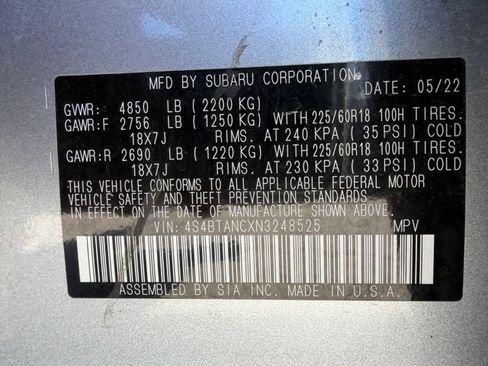 Used 2022 Subaru Outback Limited AWD/4WD image 49