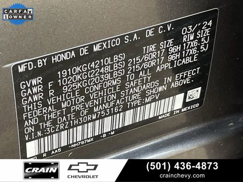 Used 2024 Honda HR-V LX image 35