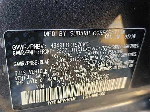 Used 2019 Subaru Crosstrek 2.0i image 5