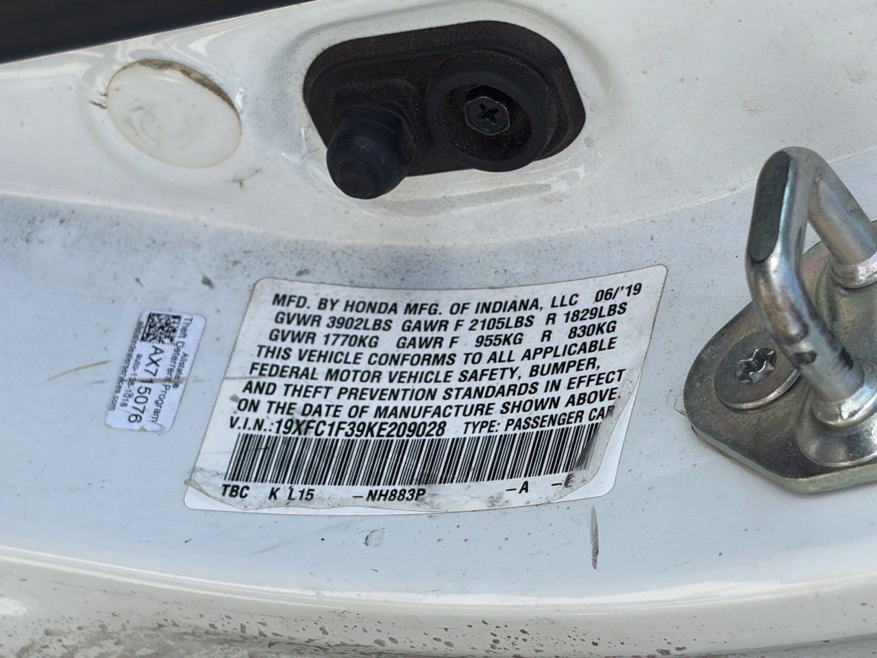 Used 2019 Honda Civic EX image 12