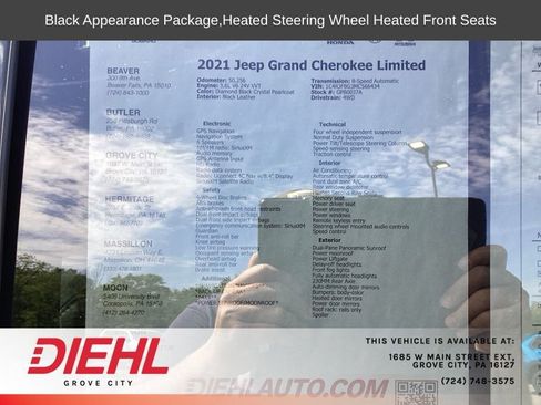 Used 2021 Jeep Grand Cherokee Limited w/ Luxury Group II AWD/4WD image 14