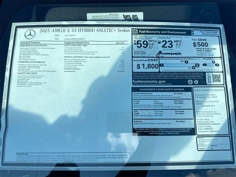 New 2025 Mercedes-Benz E 53 AMG e 4MATIC Sedan image 19