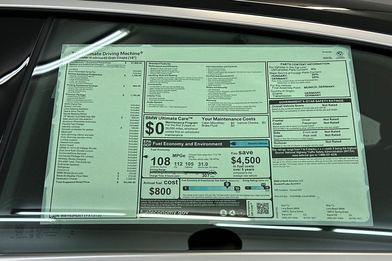 New 2026 BMW i4 eDrive40 w/ Premium Package RWD image 30