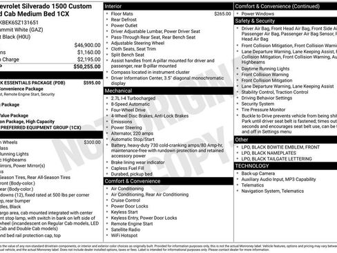 Used 2025 Chevrolet Silverado 1500 Custom w/ LPO, Dark Essentials Package image 9