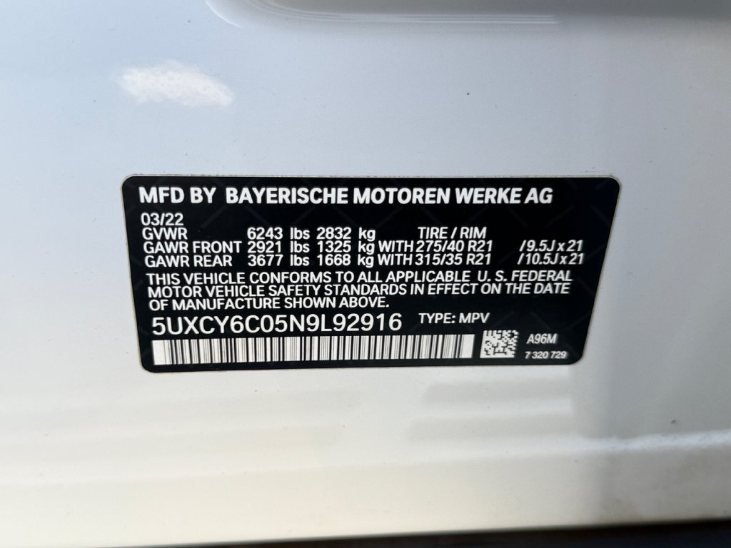 Used 2022 BMW X6 xDrive40i w/ Premium Package AWD/4WD image 28