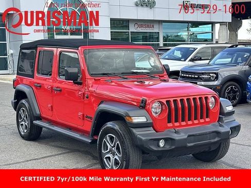 Certified 2022 Jeep Wrangler Unlimited Sport AWD/4WD image 1