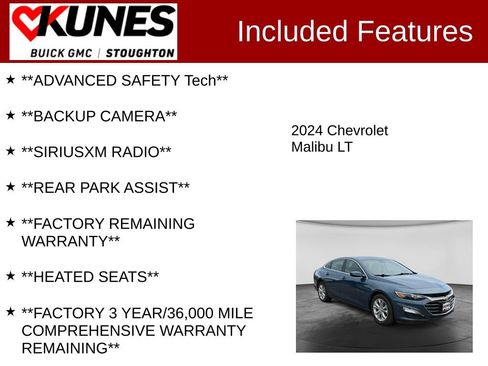 Used 2024 Chevrolet Malibu LT FWD image 2